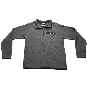 The North‎ Face Fleece Quarter Zip Pullover Gray Outdoor Casual Men's M